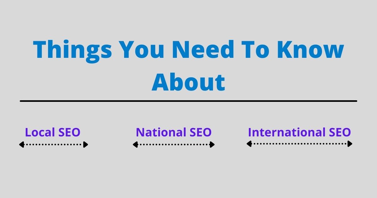 local seo international seo national seo