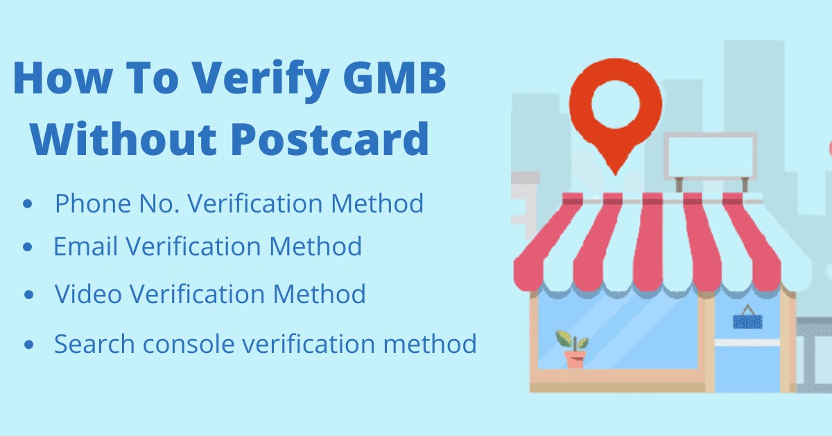 ways to verify GMB listing