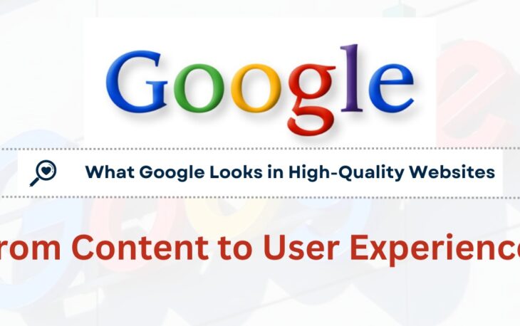 what google looks in high quality websites