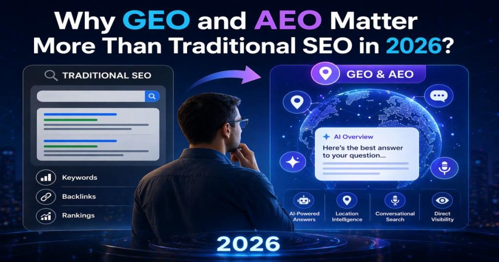 Wing Li Geo Why GEO and AEO Matter More Than Traditional SEO in 2026? | Digital Mogli