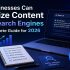 How Businesses Can Optimize Content for AI Search Engines?